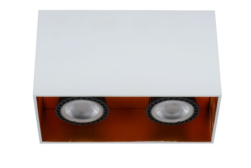 Lucide BIDO - Stropné bodové svietidlo - 2xGU10 - Biele